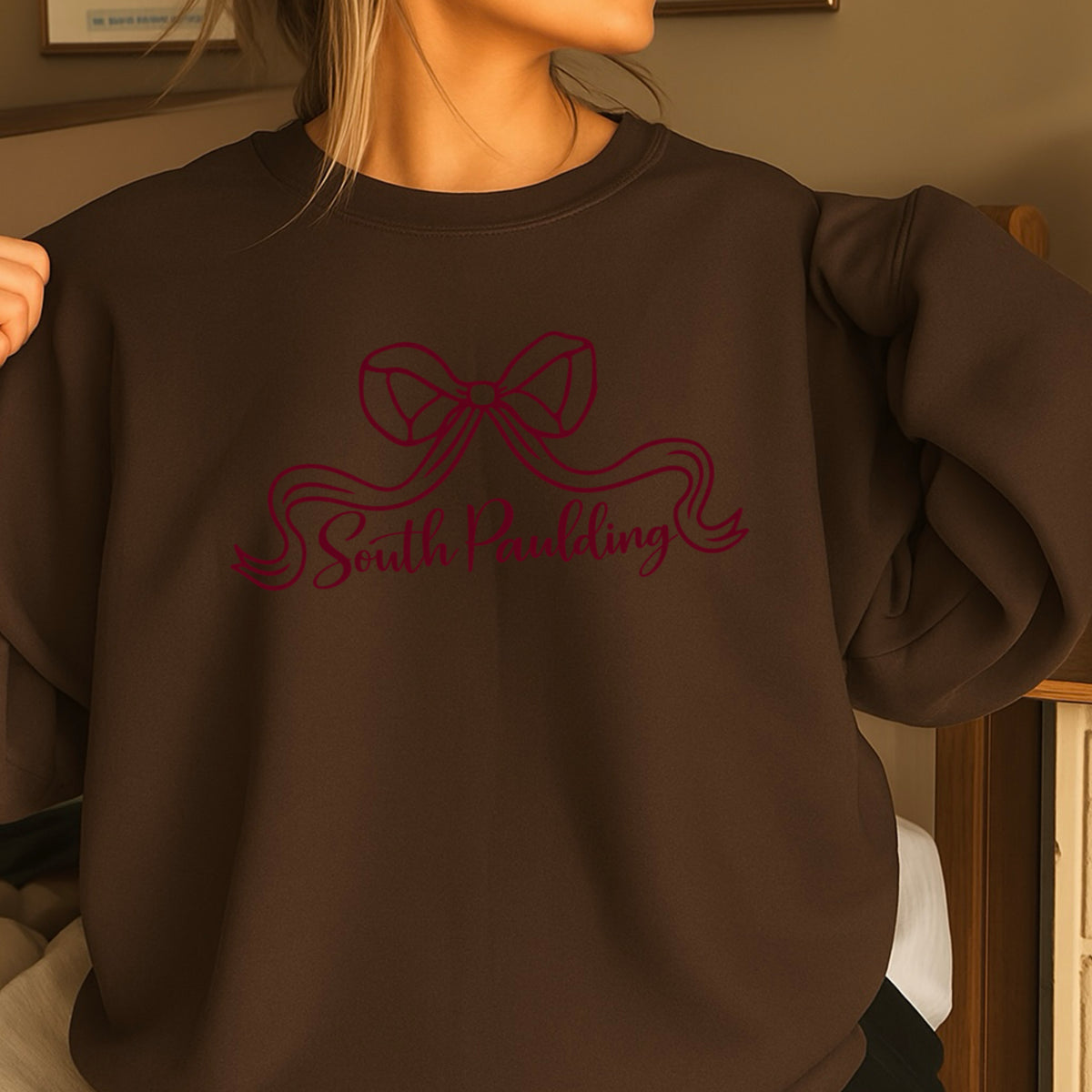 Spartans Coquette Bow Crewneck Sweatshirt