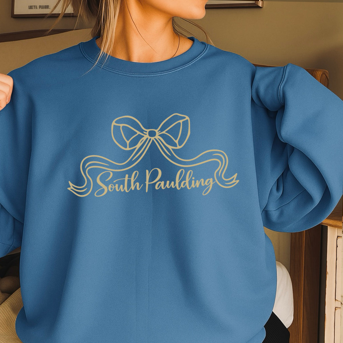 Spartans Coquette Bow Crewneck Sweatshirt