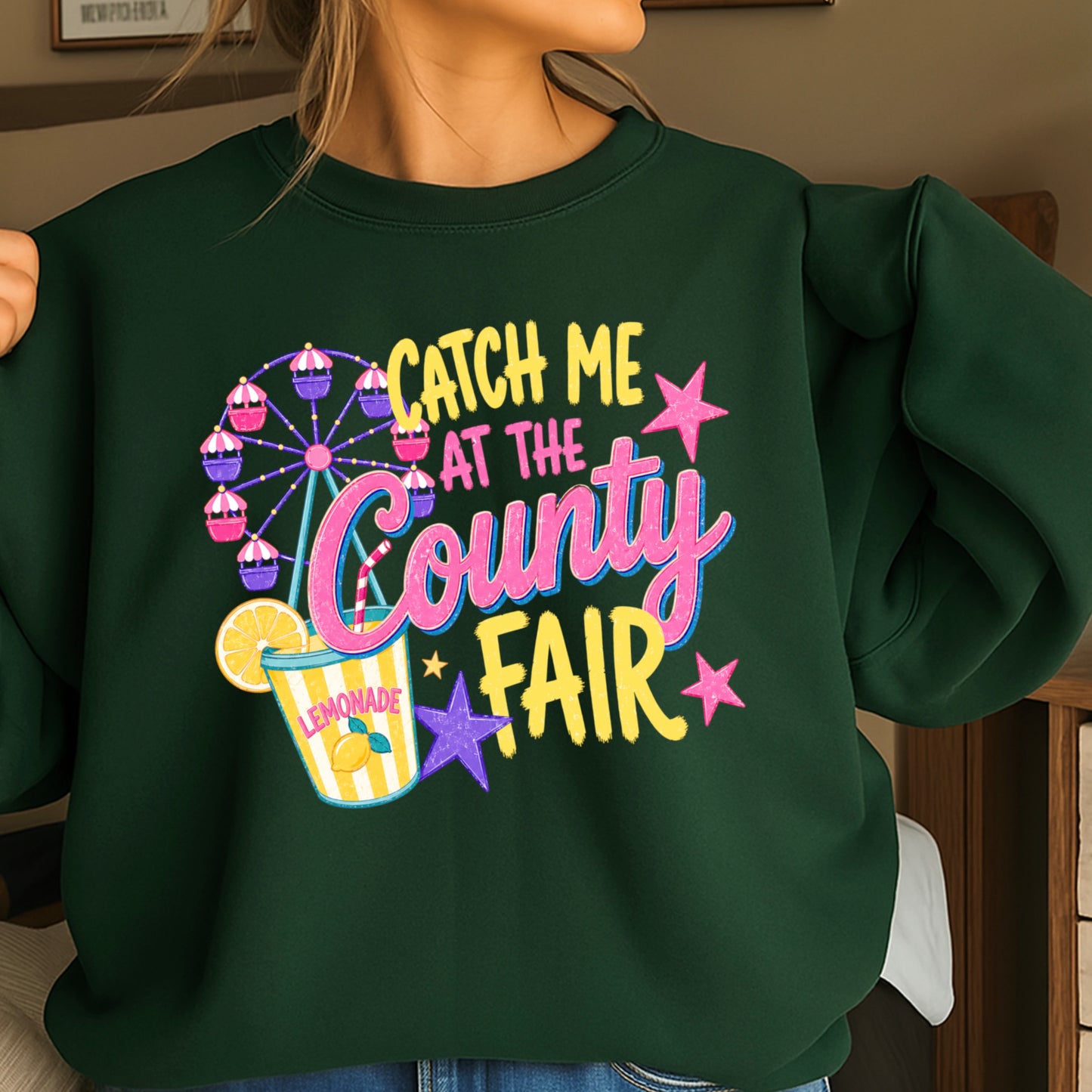 Catch Me At The County Fair Crewneck Sweatshirt