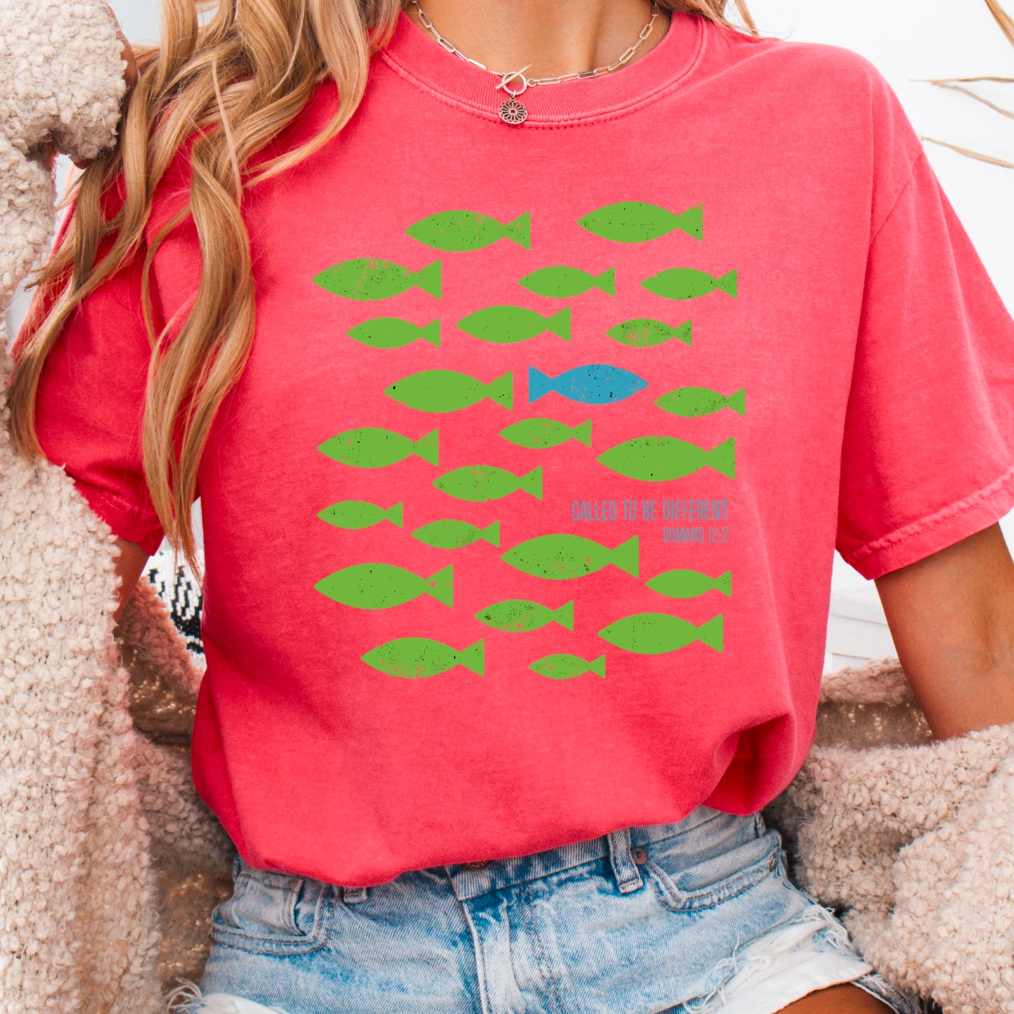 Called To Be Different Christian Comfort Color Graphic Tee