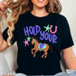 Hold Your Horses Comfort Color Graphic Tee