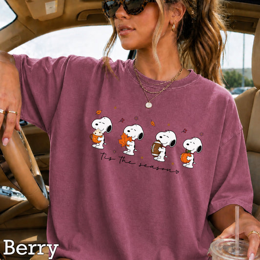 Tis The Season Fall Comfort Color Graphic Tee