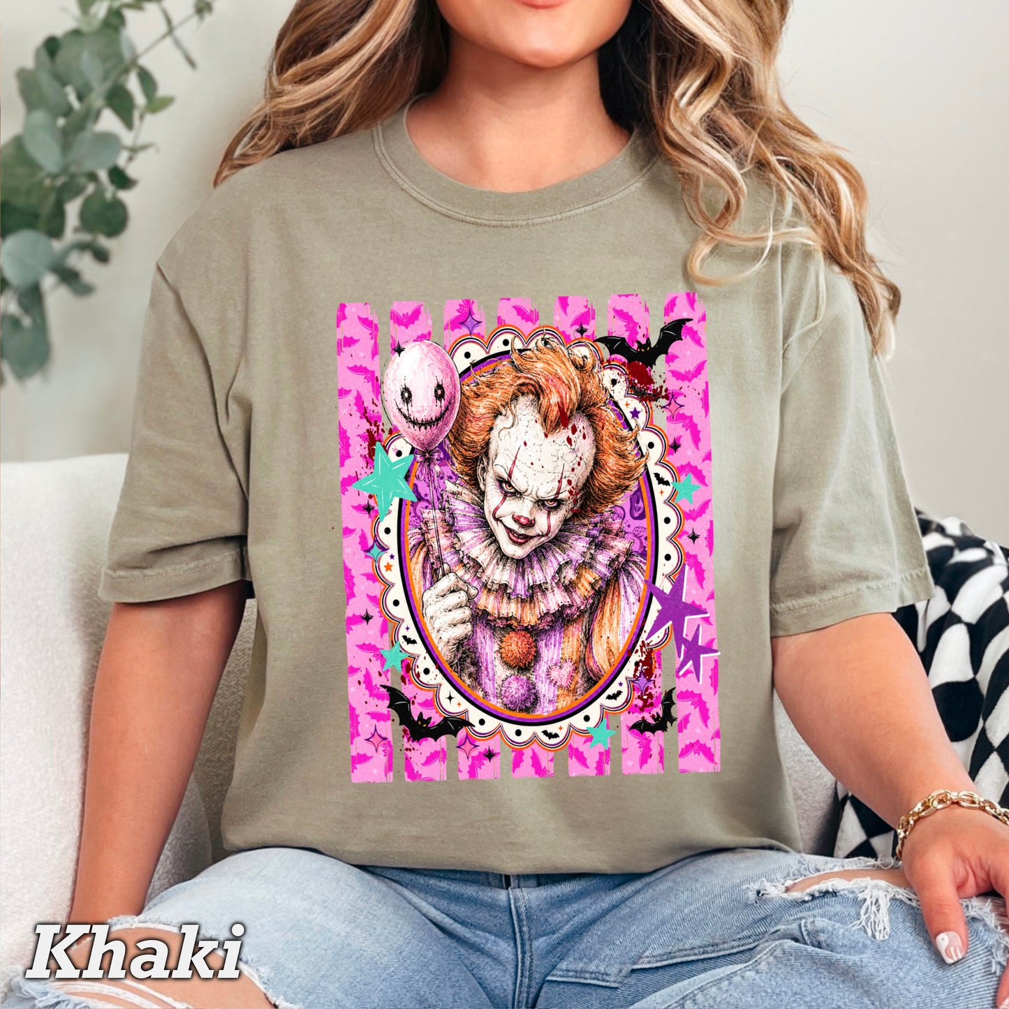 Horror Film Character Halloween Comfort Color Graphic Tee