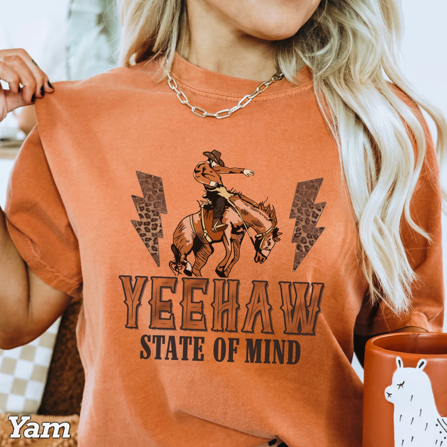 Yeehaw State Of Mind  Comfort Color Graphic Tee