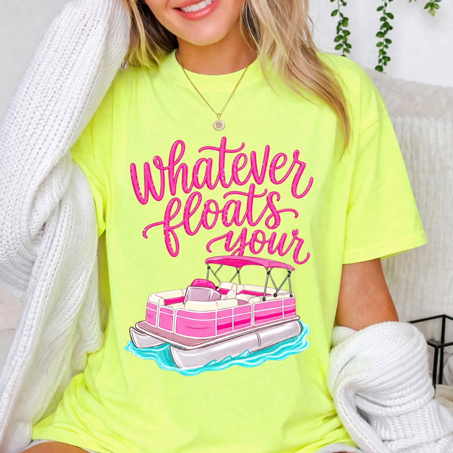 Whatever Floats Your Boat Comfort Color Graphic Tee