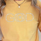 God Is Good Comfort Color Rhinestone Tee