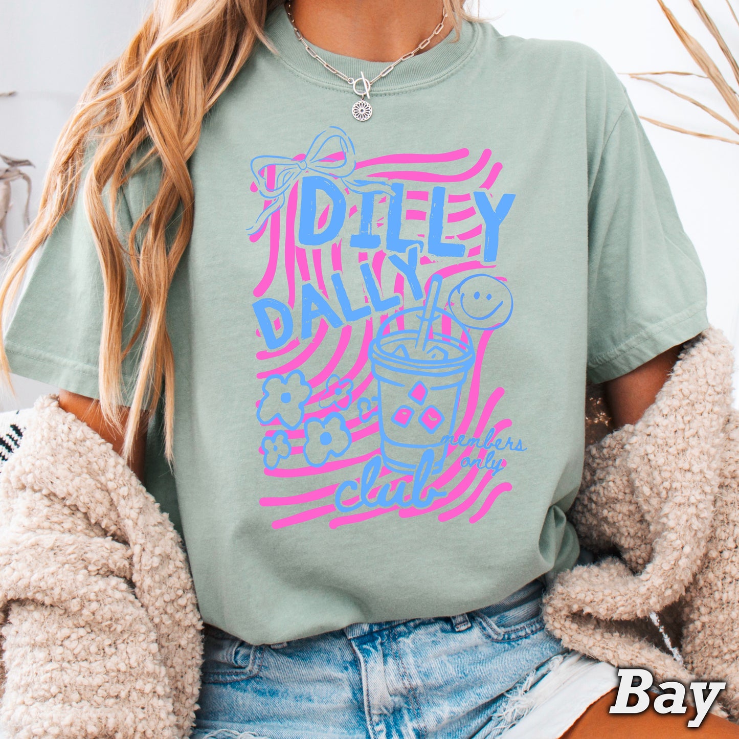 Dilly Dally Club Comfort Color Graphic Tee