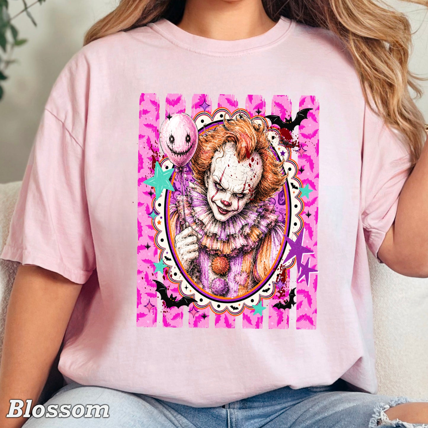 Horror Film Character Halloween Comfort Color Graphic Tee