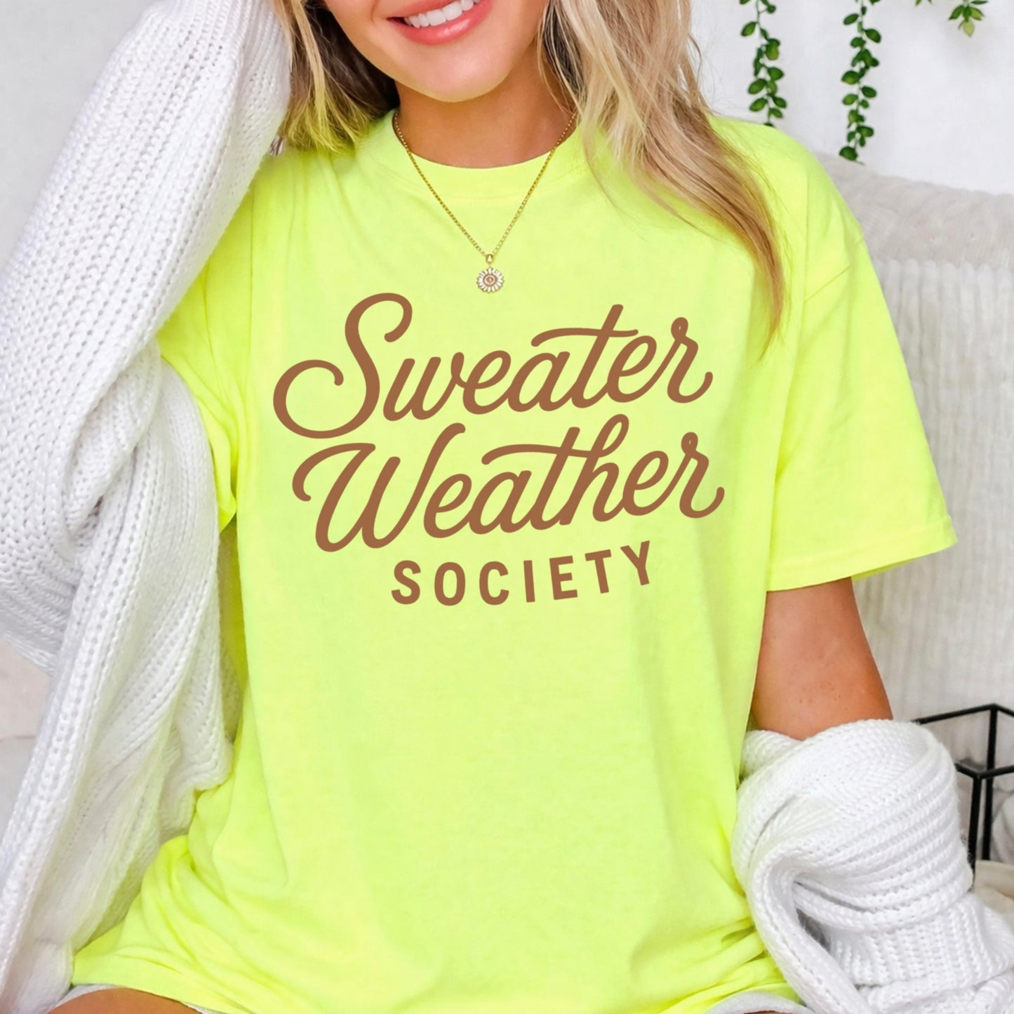 Sweater Weather Society Comfort Color Graphic Tee