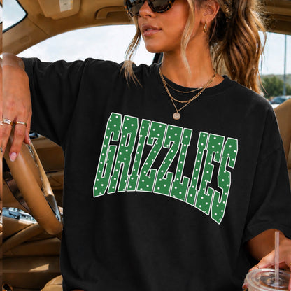 Grizzlies Polka Dot Comfort Color Graphic Tee