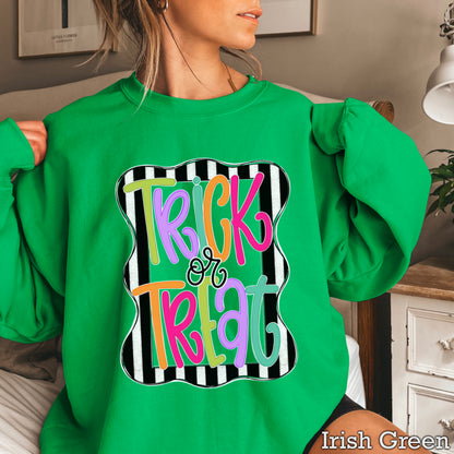 Trick Or Treat Halloween Crewneck Sweatshirt