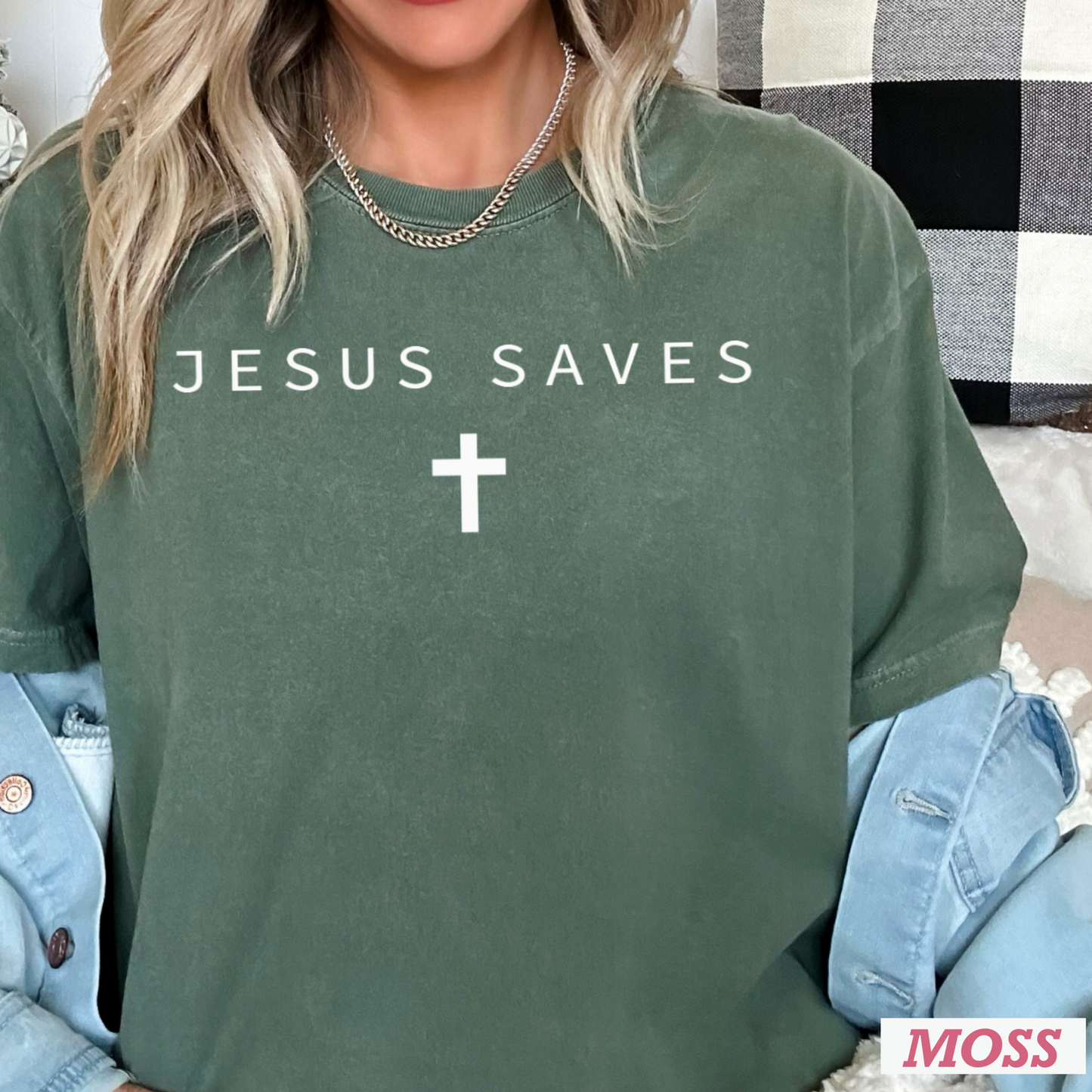 Jesus Saves Comfort Color Graphic Tee