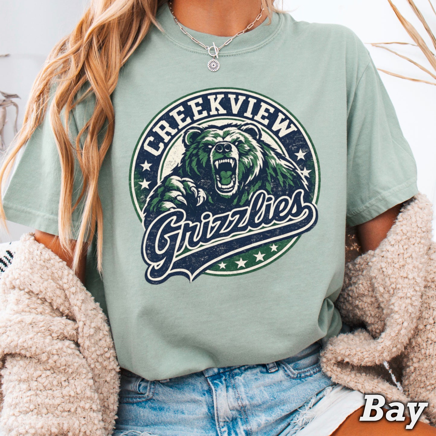 Creekview Grizzlies Comfort Color Graphic Tee