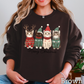 Meowy Christmas Graphic Crewneck Sweatshirt