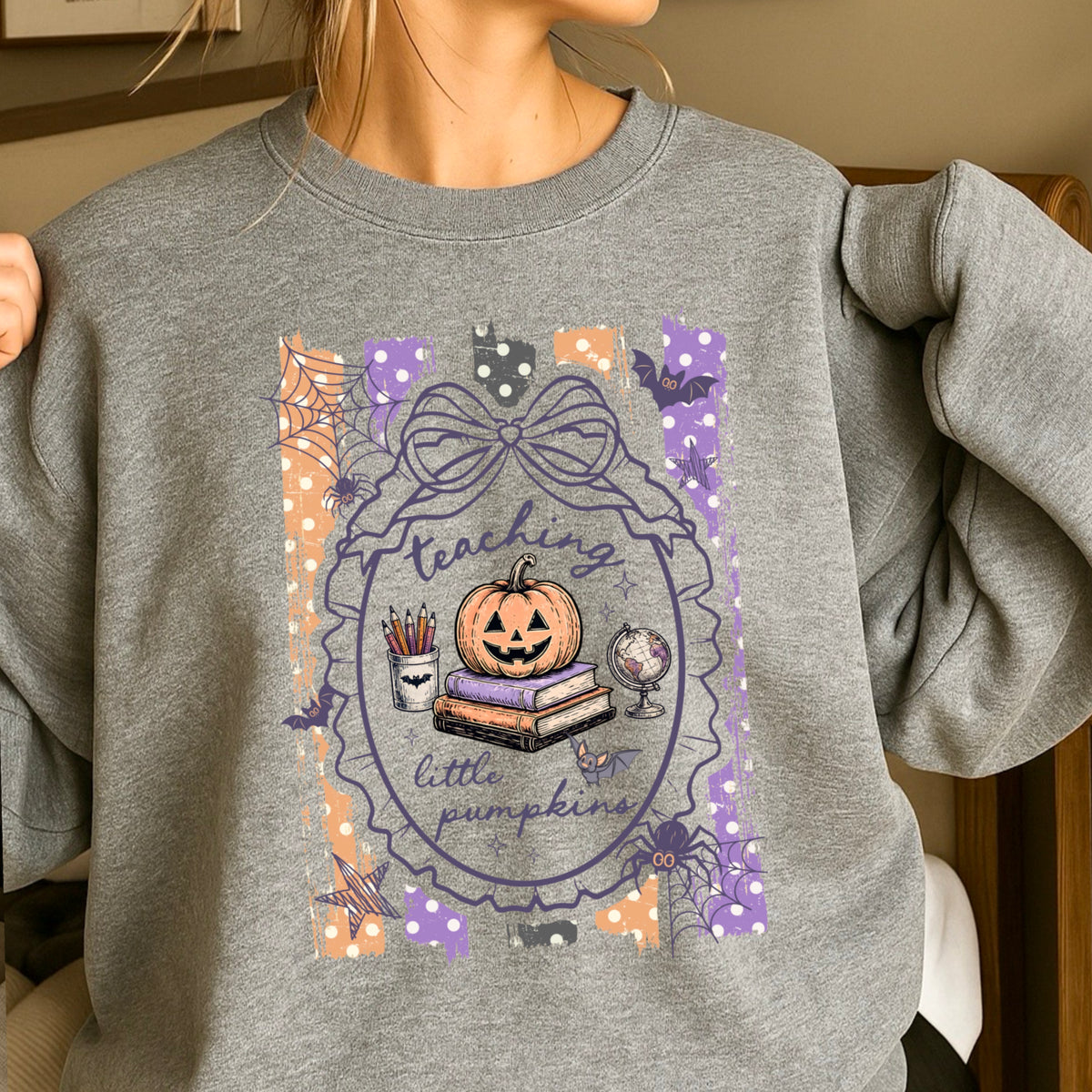 Teaching Little Pumpkins Halloween Sweatshirt