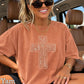 Camo Cross Christian Comfort Color Graphic Tee