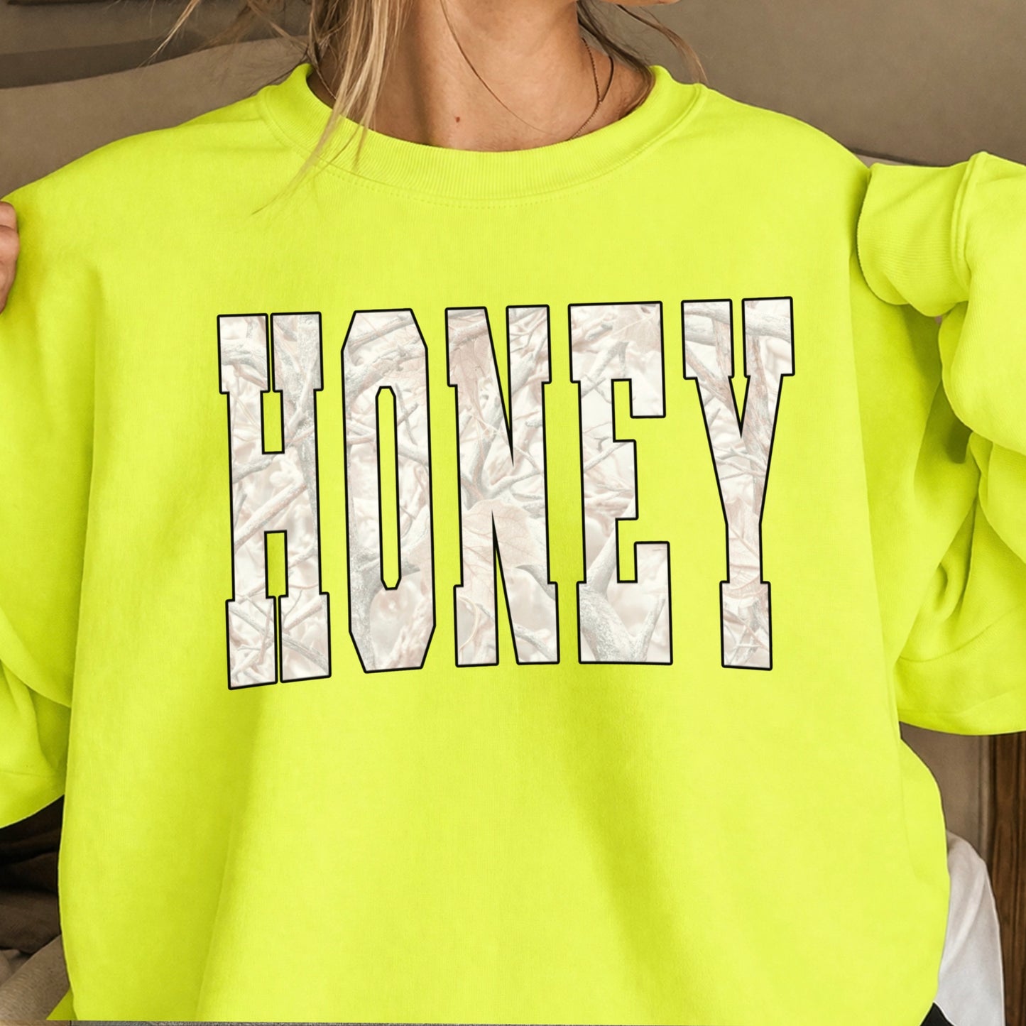 Honey Camo Crewneck Sweatshirt