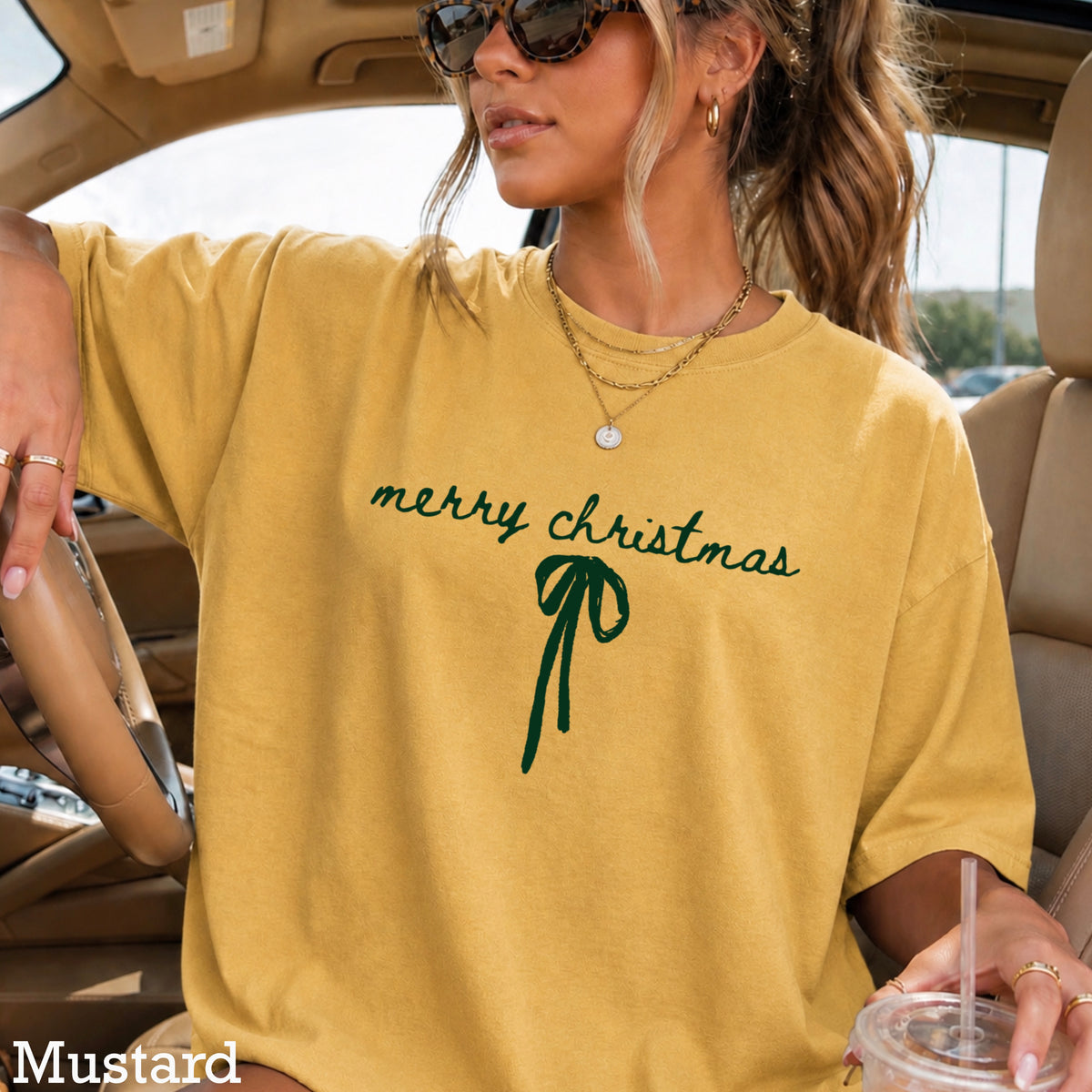 Merry Christmas Comfort Color Graphic Tee