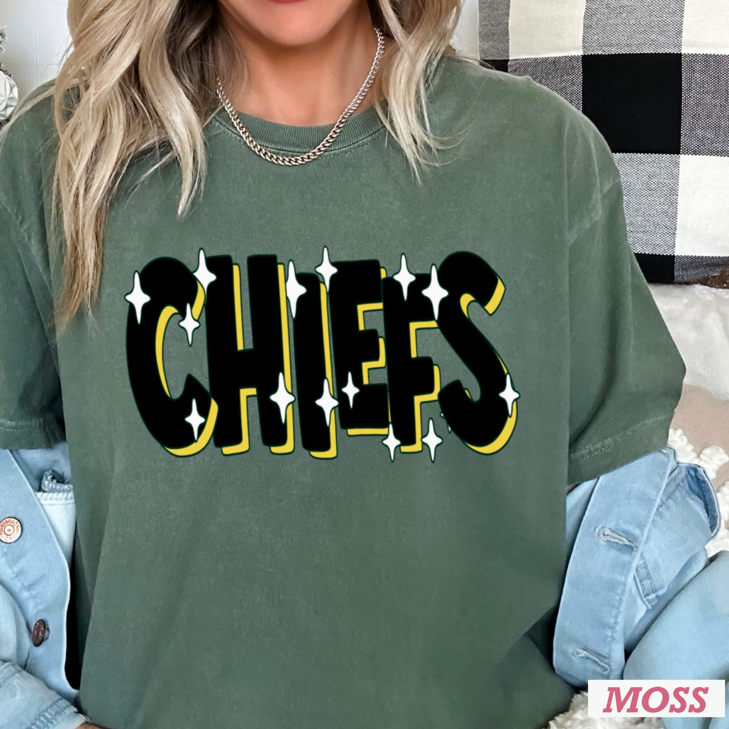 Chiefs  Comfort Color Graphic Tee