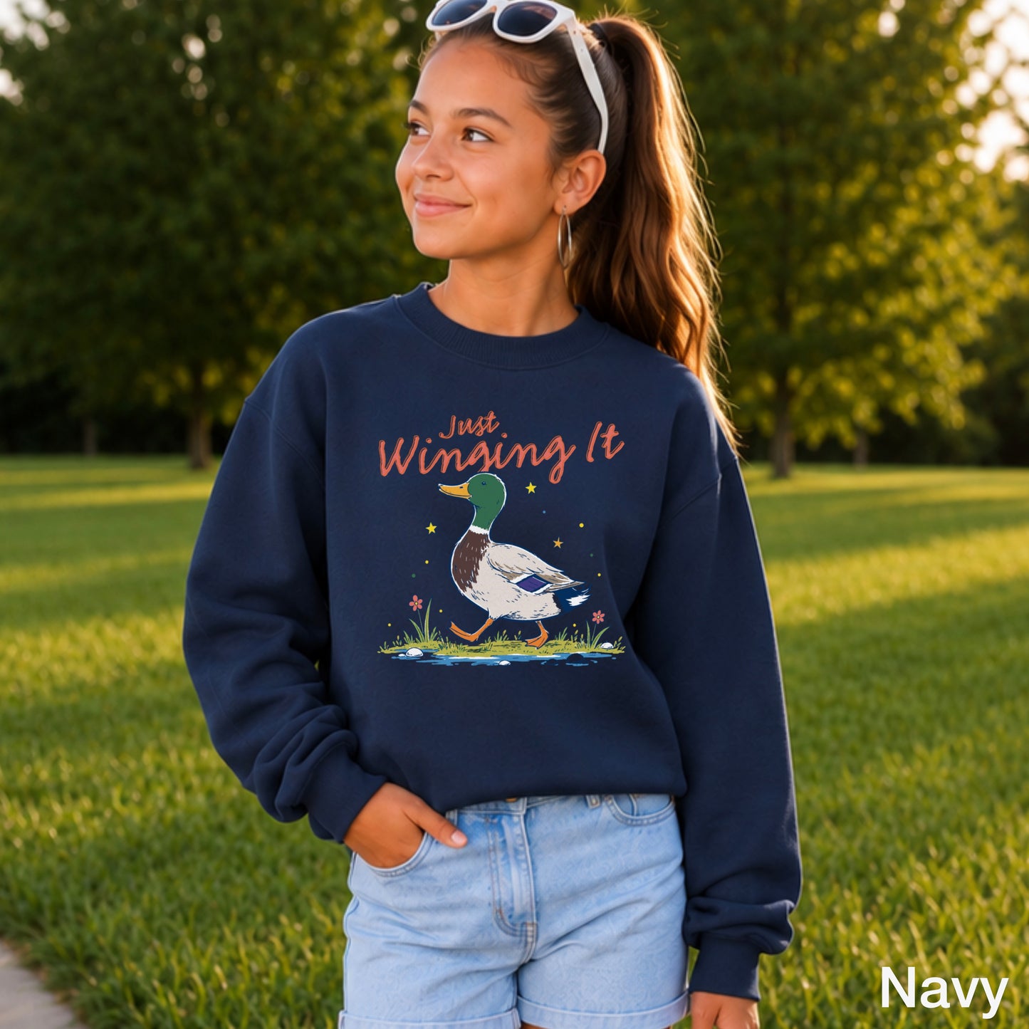 Just Winging It Youth Crewneck Sweatshirt