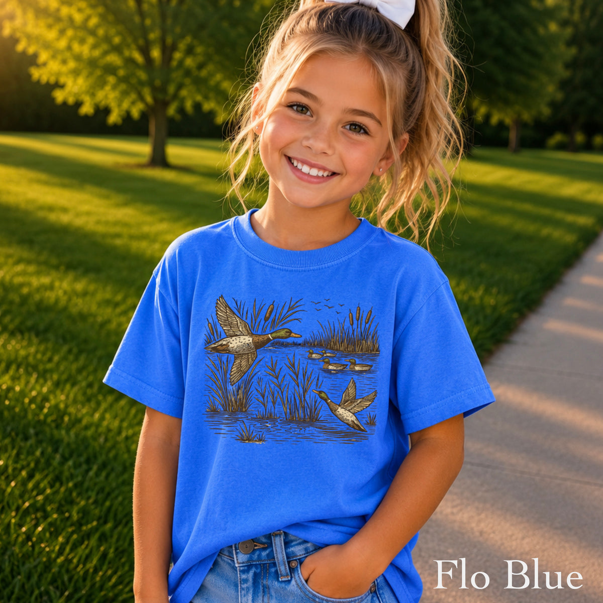 Mallard Ducks Youth Comfort Color T-Shirt