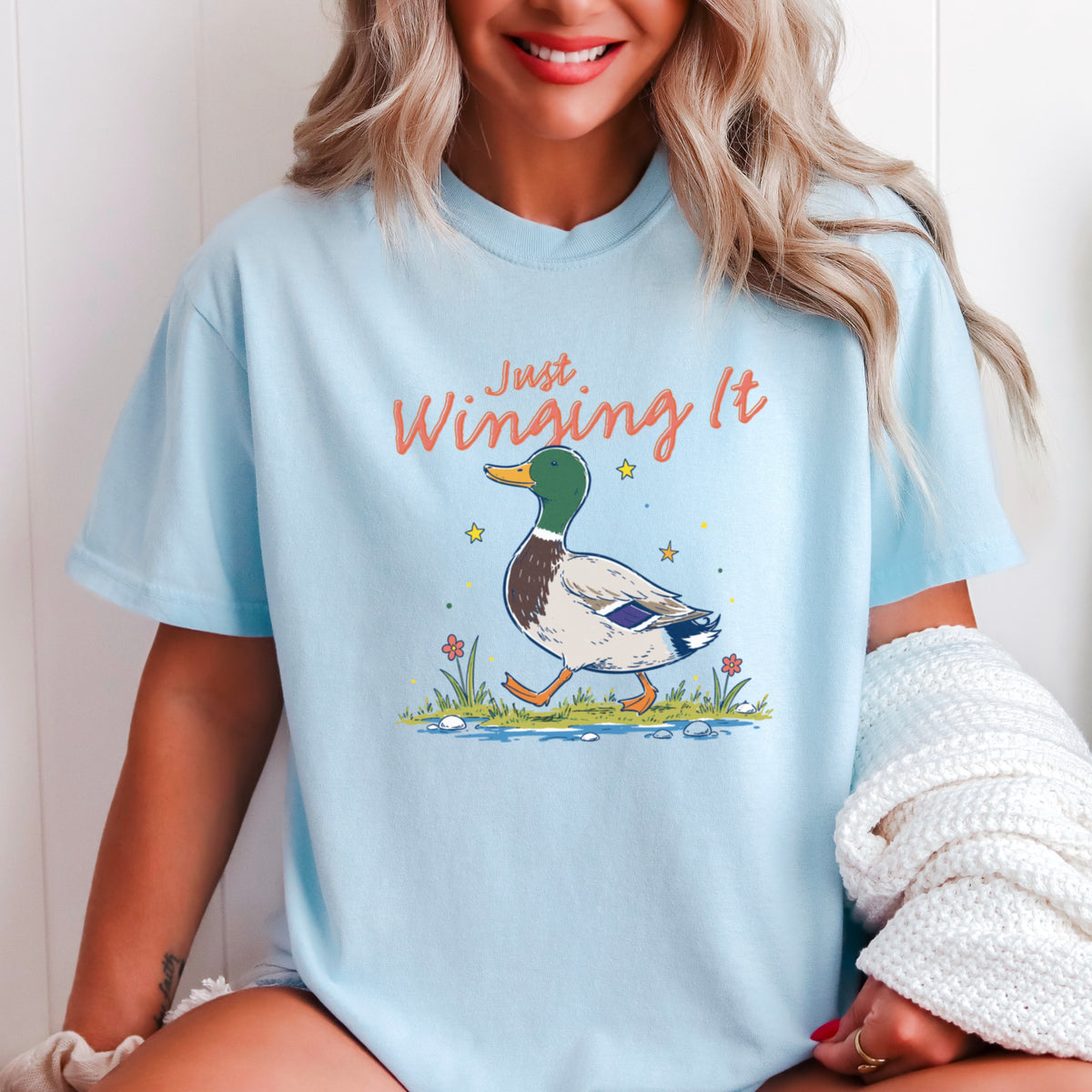 Just Winging It Comfort Color Graphic Tee