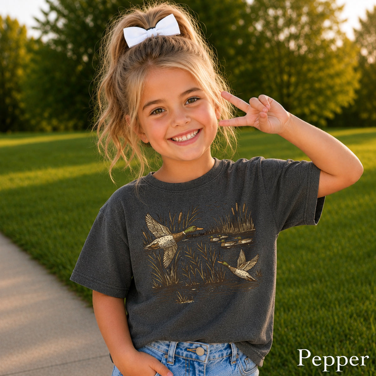 Mallard Ducks Youth Comfort Color T-Shirt