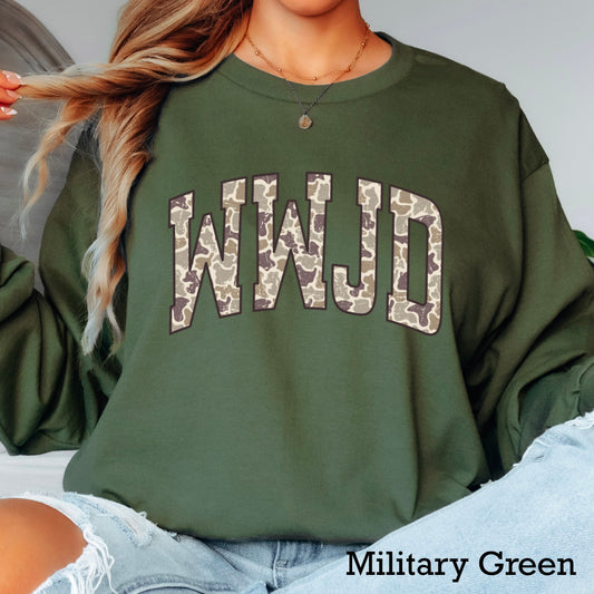 WWJD Camo  DTF Transfer