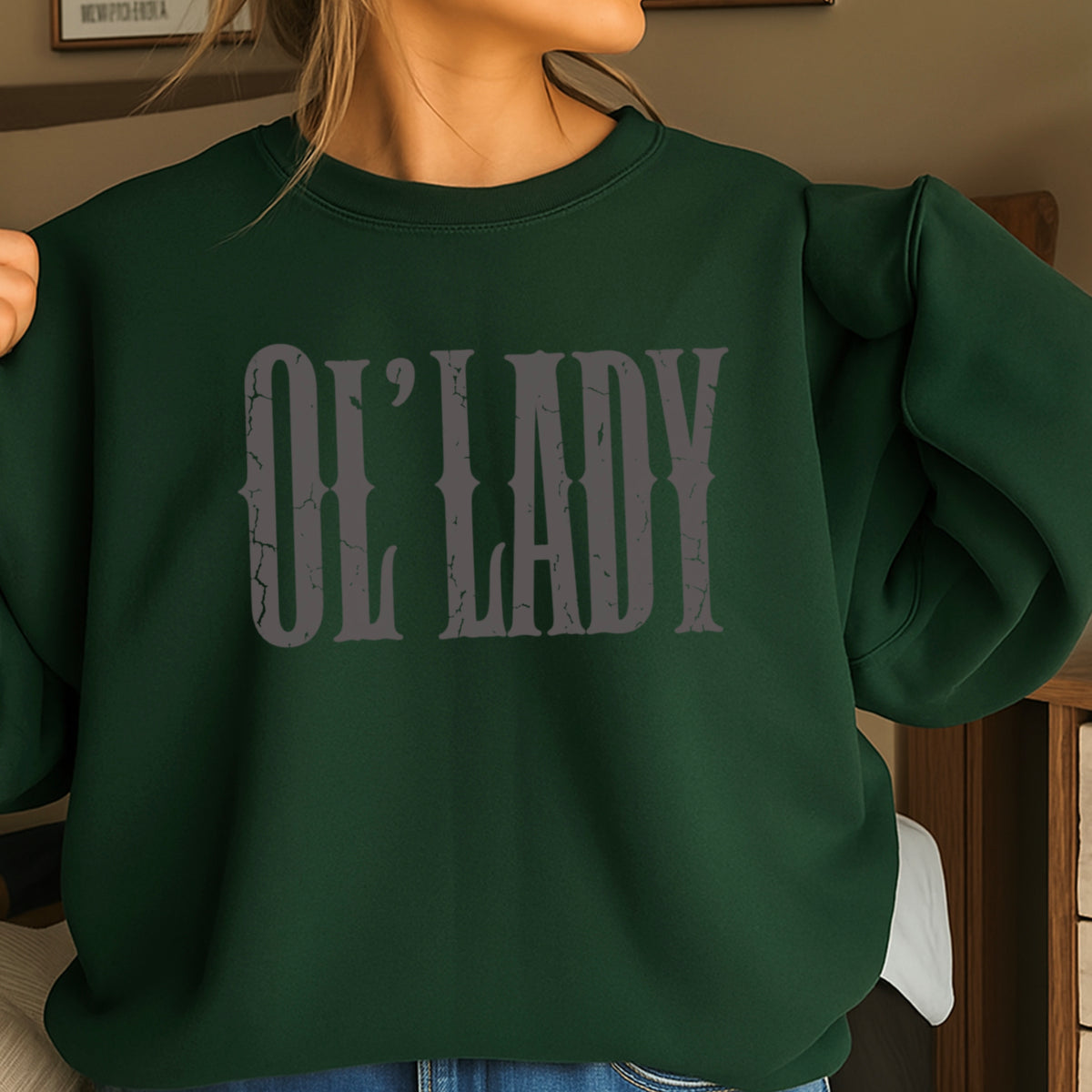 Ol’ Lady Crewneck Sweatshirt