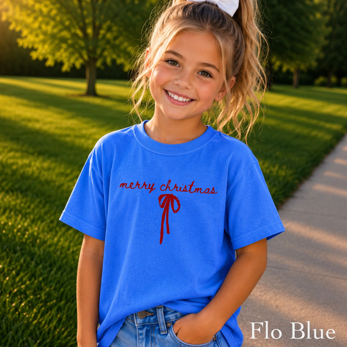 Merry Christmas Youth Comfort Color T-Shirt