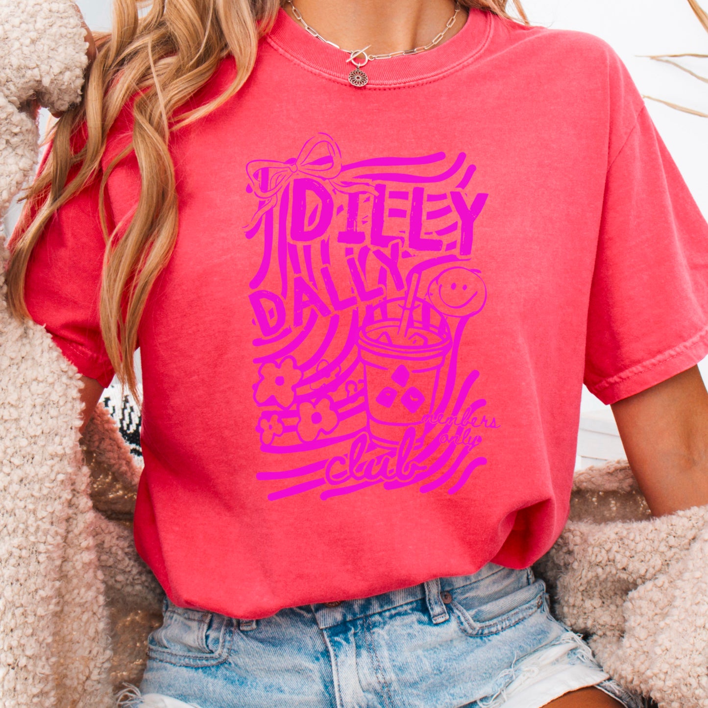 Dilly Dally Club Comfort Color Graphic Tee