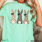 Easter Rabbit Trio Easter Comfort Color Graphic Tee