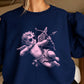 Halftone Cupid Valentine’s Day Crewneck Sweatshirt
