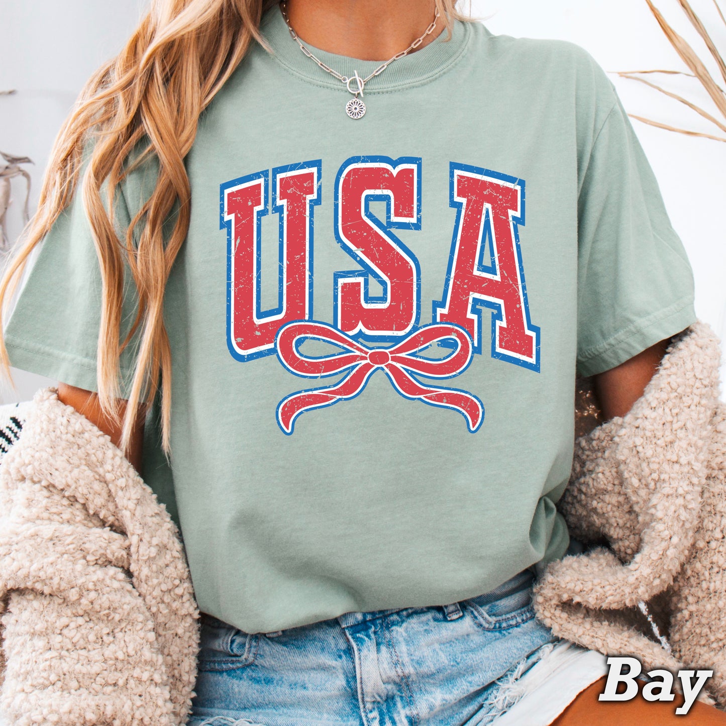 USA Coquette Comfort Color Graphic Tee