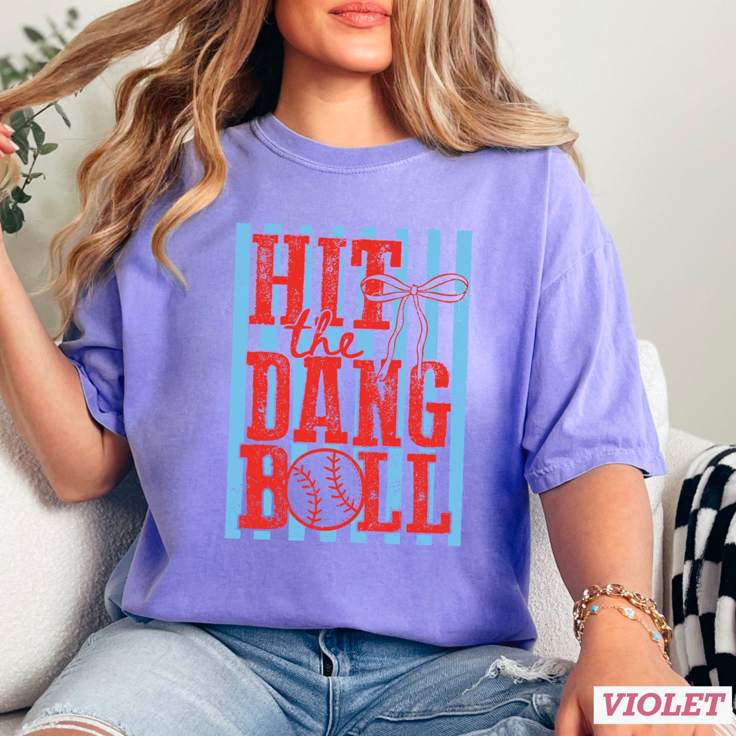 Hit The Dang Ball Comfort Color Graphic Tee