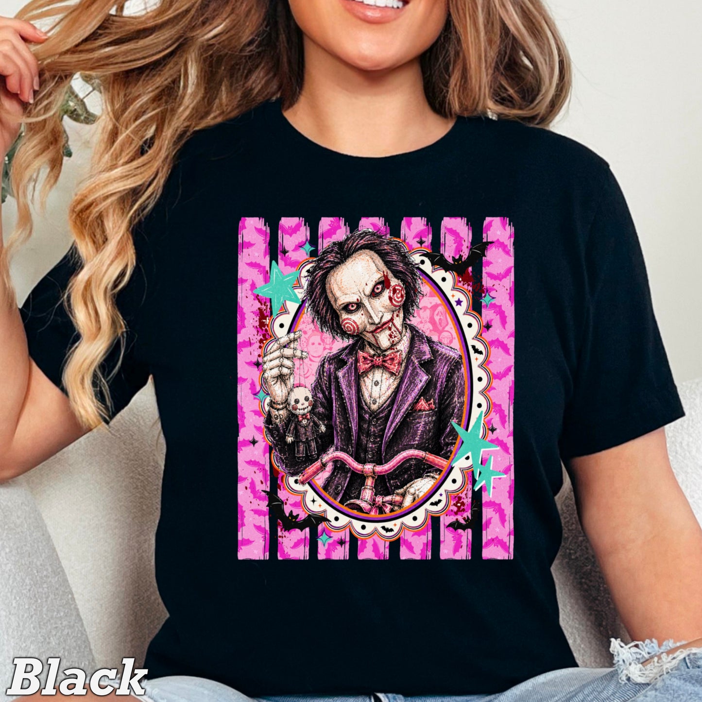 Horror Film Character Halloween Comfort Color Graphic Tee