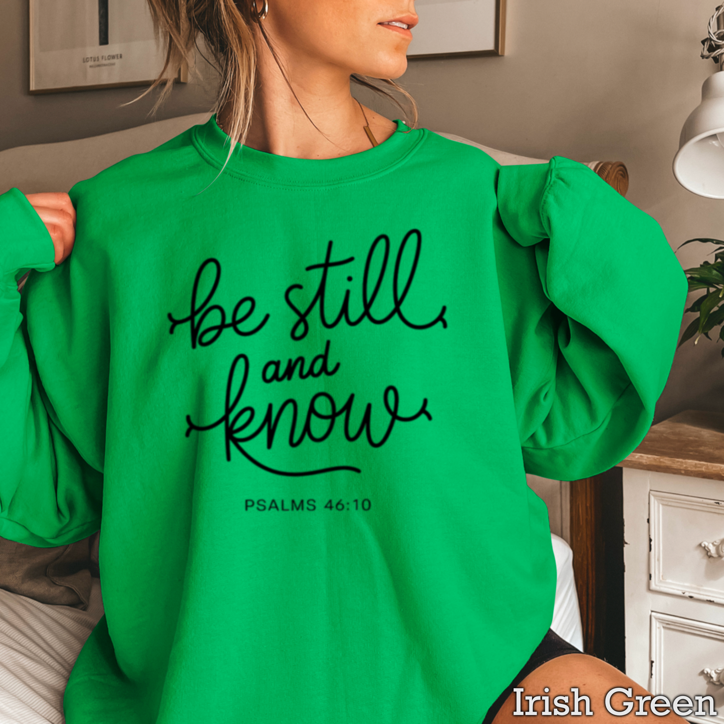 Be Still And Know Graphic Crewneck Sweatshirt