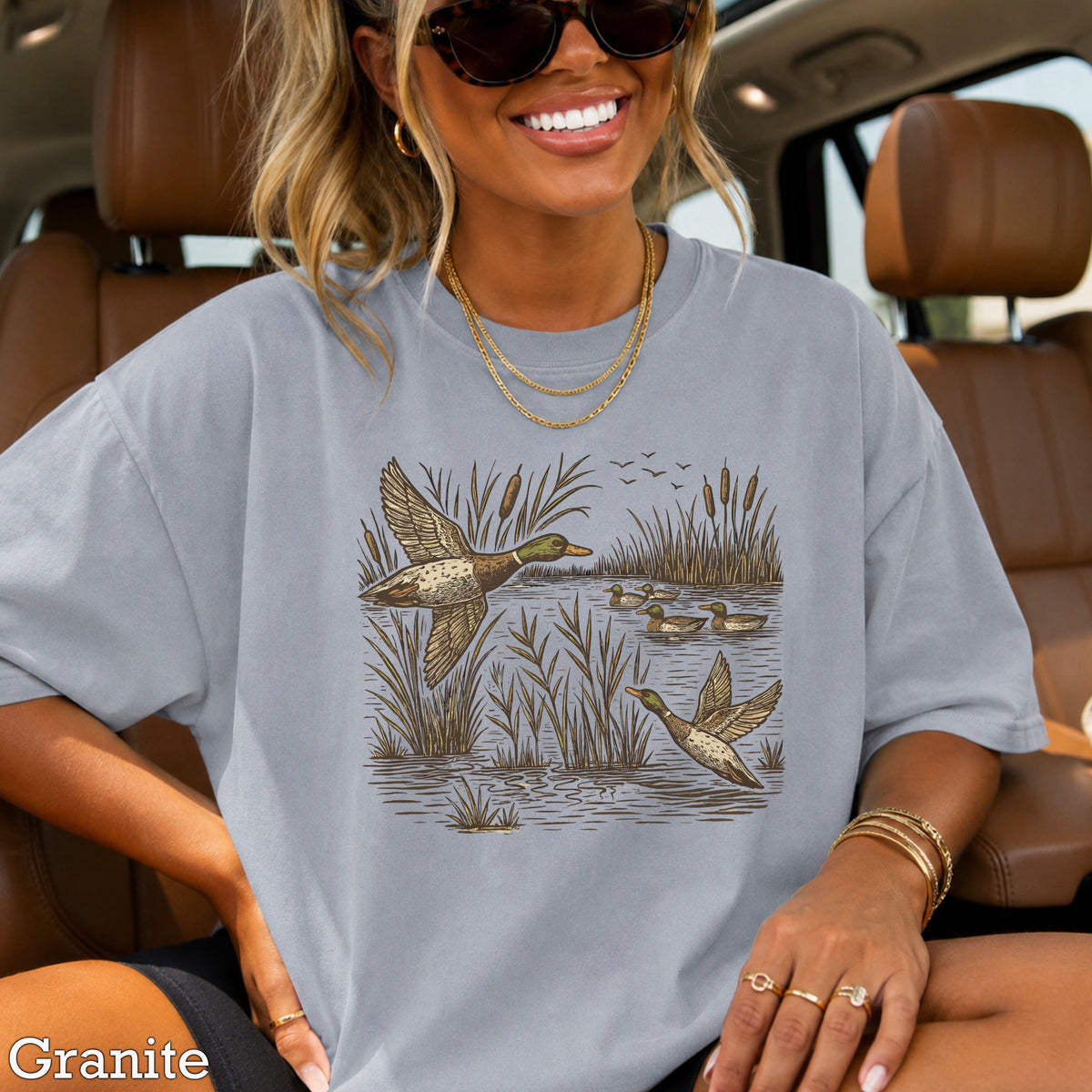 Mallard Ducks Comfort Color Graphic Tee