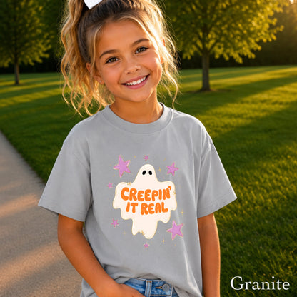 Creepin It Real Halloween Youth Comfort Color T-Shirt