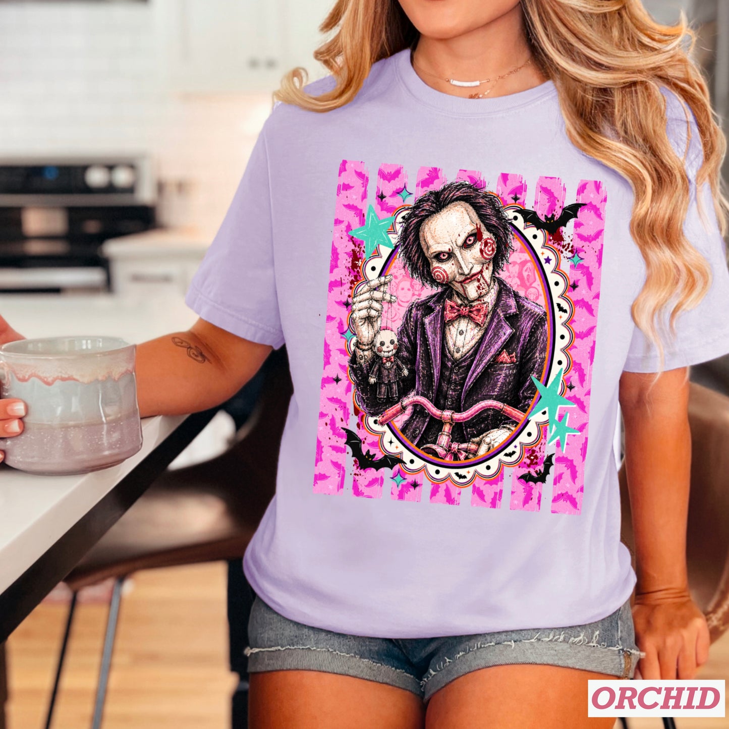 Horror Film Character Halloween Comfort Color Graphic Tee