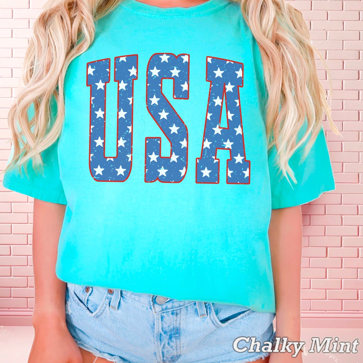 USA Patriotic Comfort Color Graphic Tee