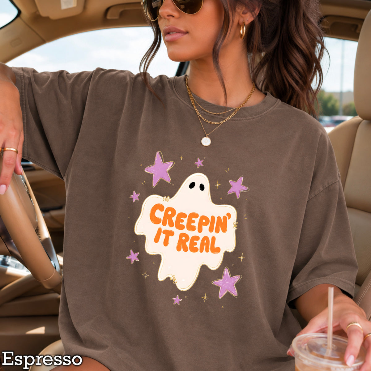 Creepin It Real Comfort Color Graphic Tee