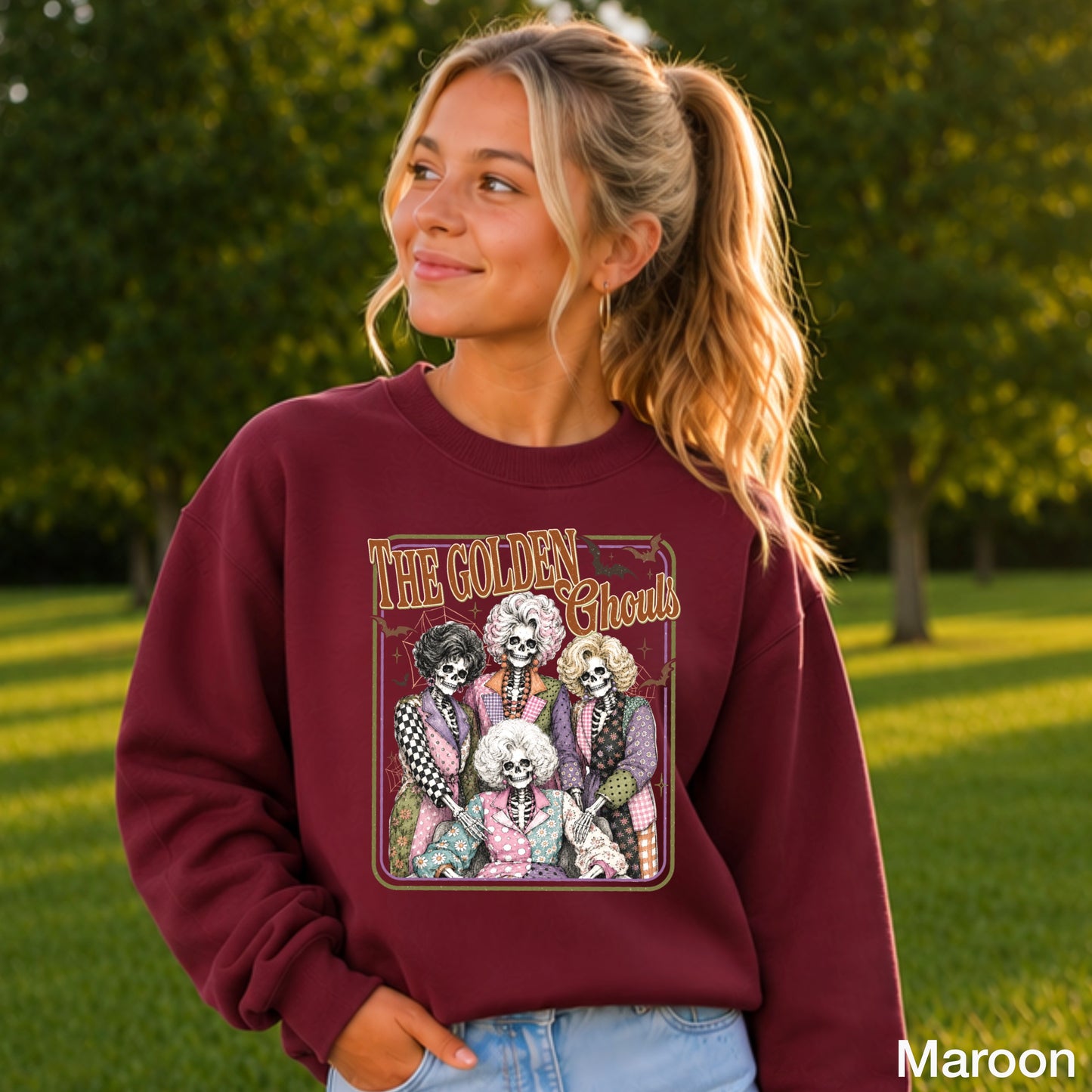 The Golden Ghouls Youth Crewneck Sweatshirt