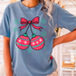 Christmas Cherries Comfort Color Graphic Tee