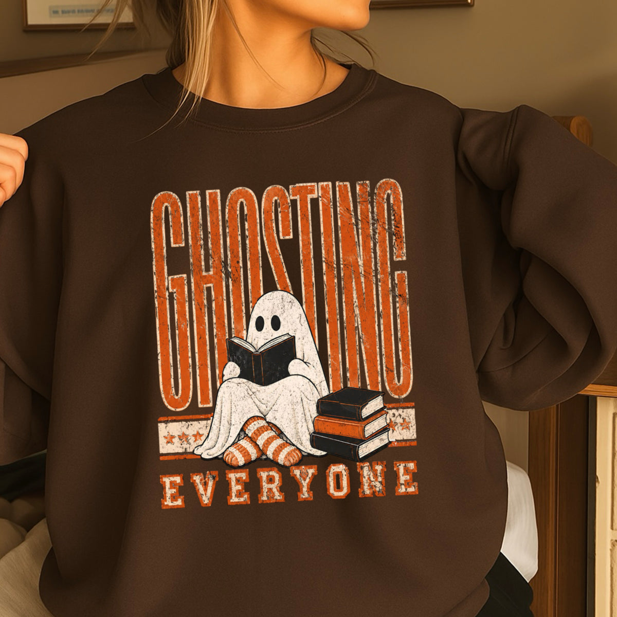 Ghosting Everyone Halloween Sweatshirt