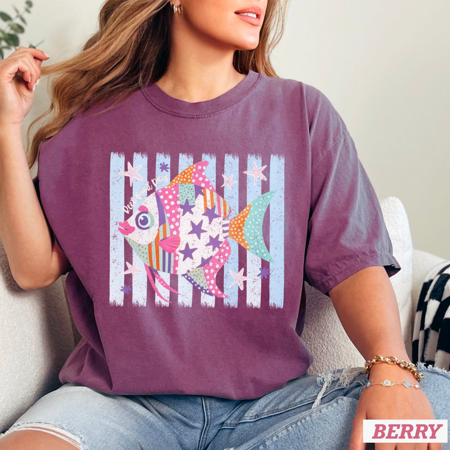 Reel Good Day Comfort Color Graphic Tee