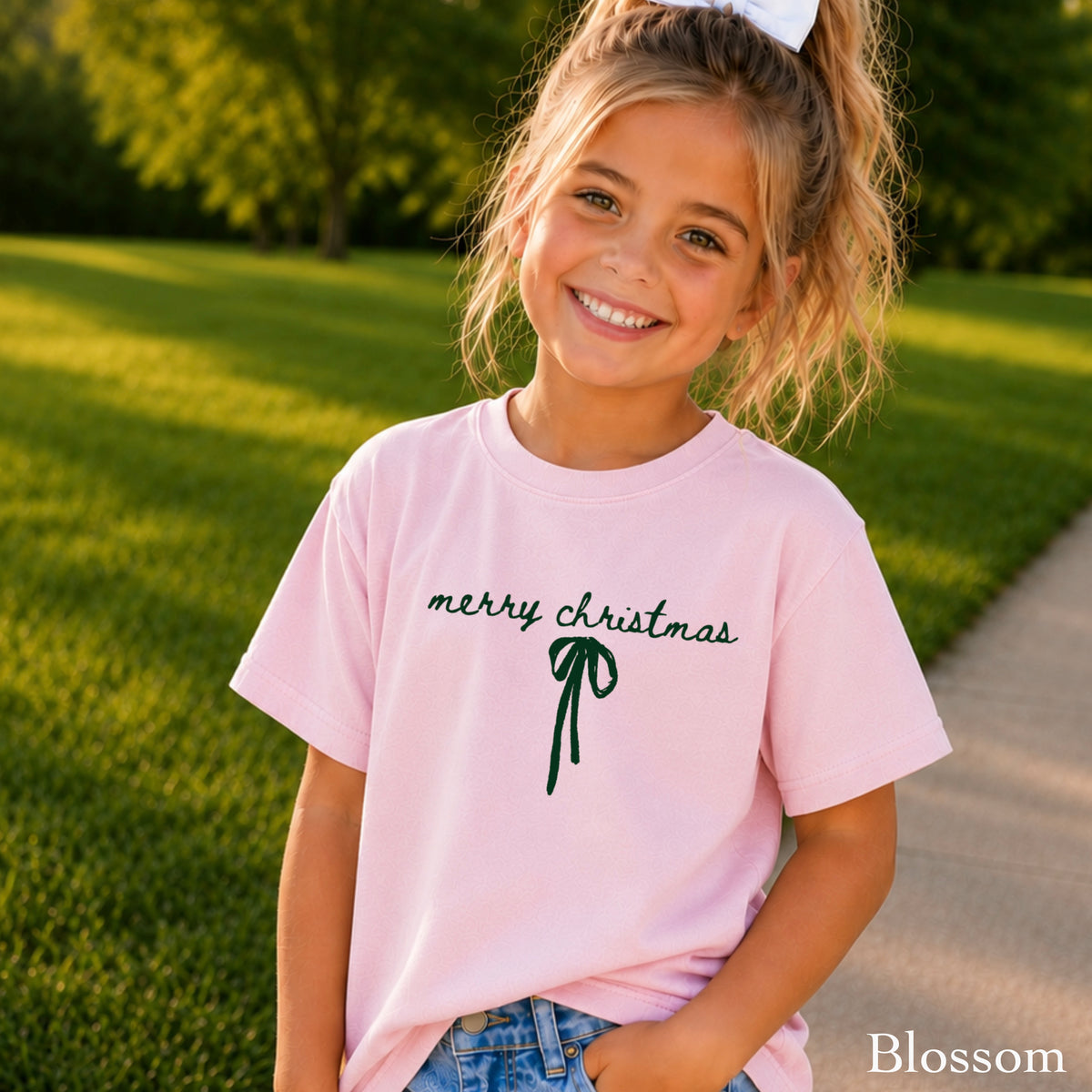 Merry Christmas Youth Comfort Color T-Shirt