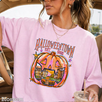 Halloween Town Comfort Color Graphic Tee