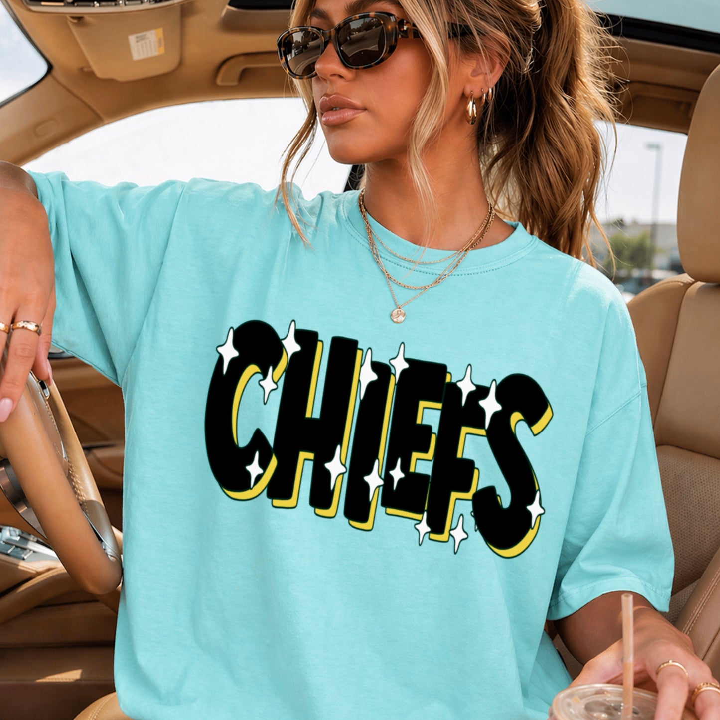 Chiefs  Comfort Color Graphic Tee