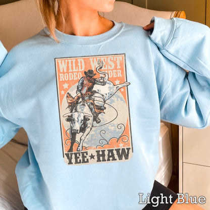 Wild West Rodeo Star Crewneck Sweatshirt